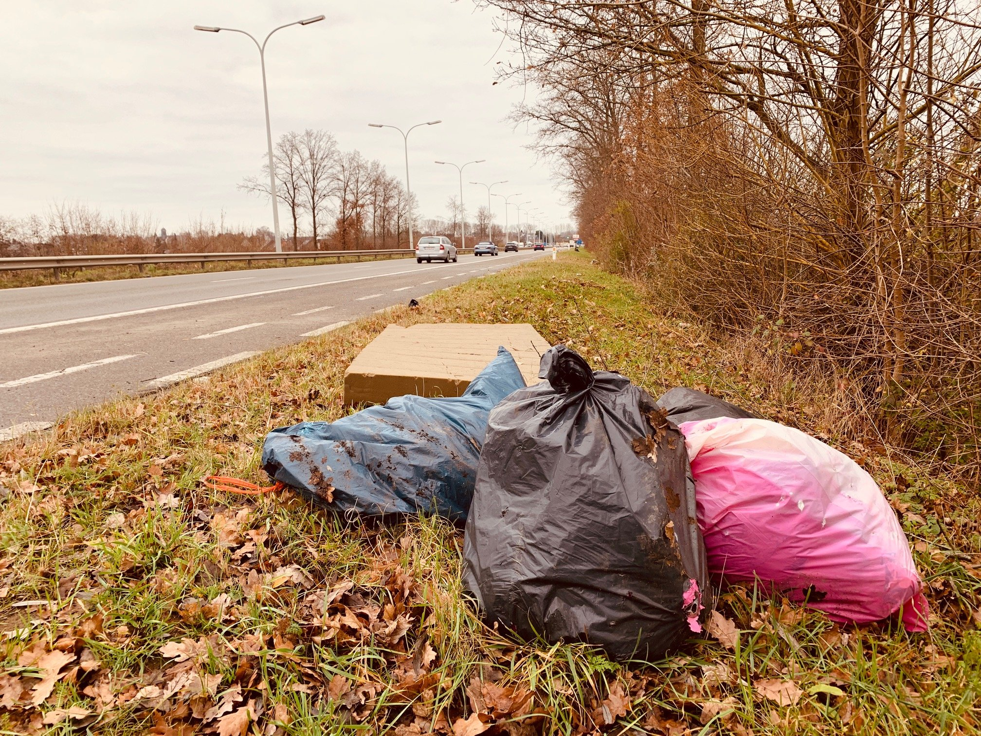 Zoveel vuil ligt beneden de bermen van de Koning Boudewijnlaan – Update: 12 sluikstorters gevat