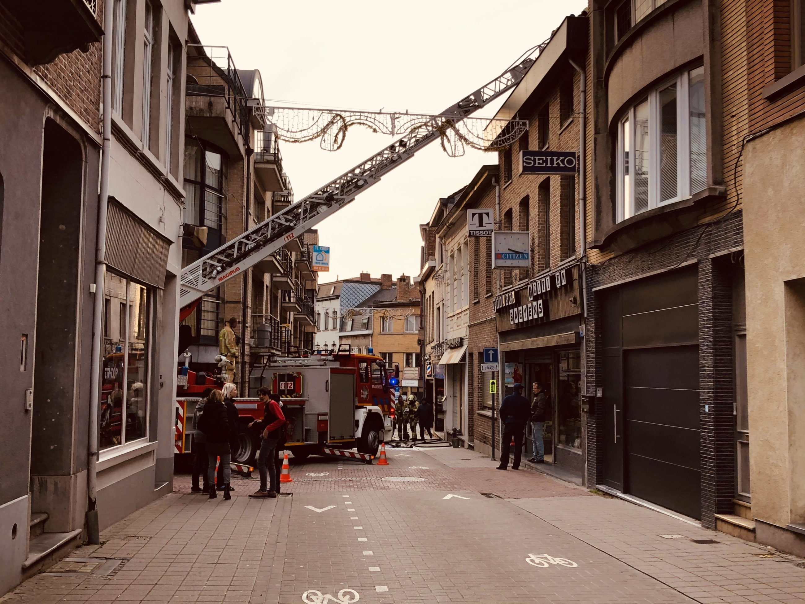 Schouwbrand in Stationsstraat