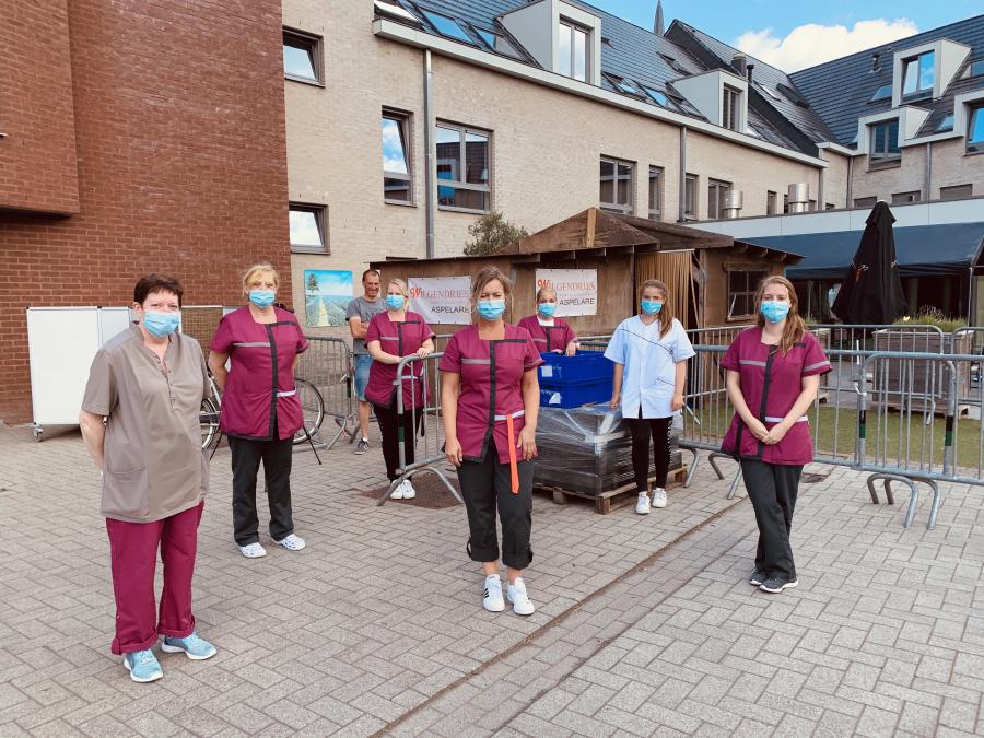 Blij weerzien in de chalet
