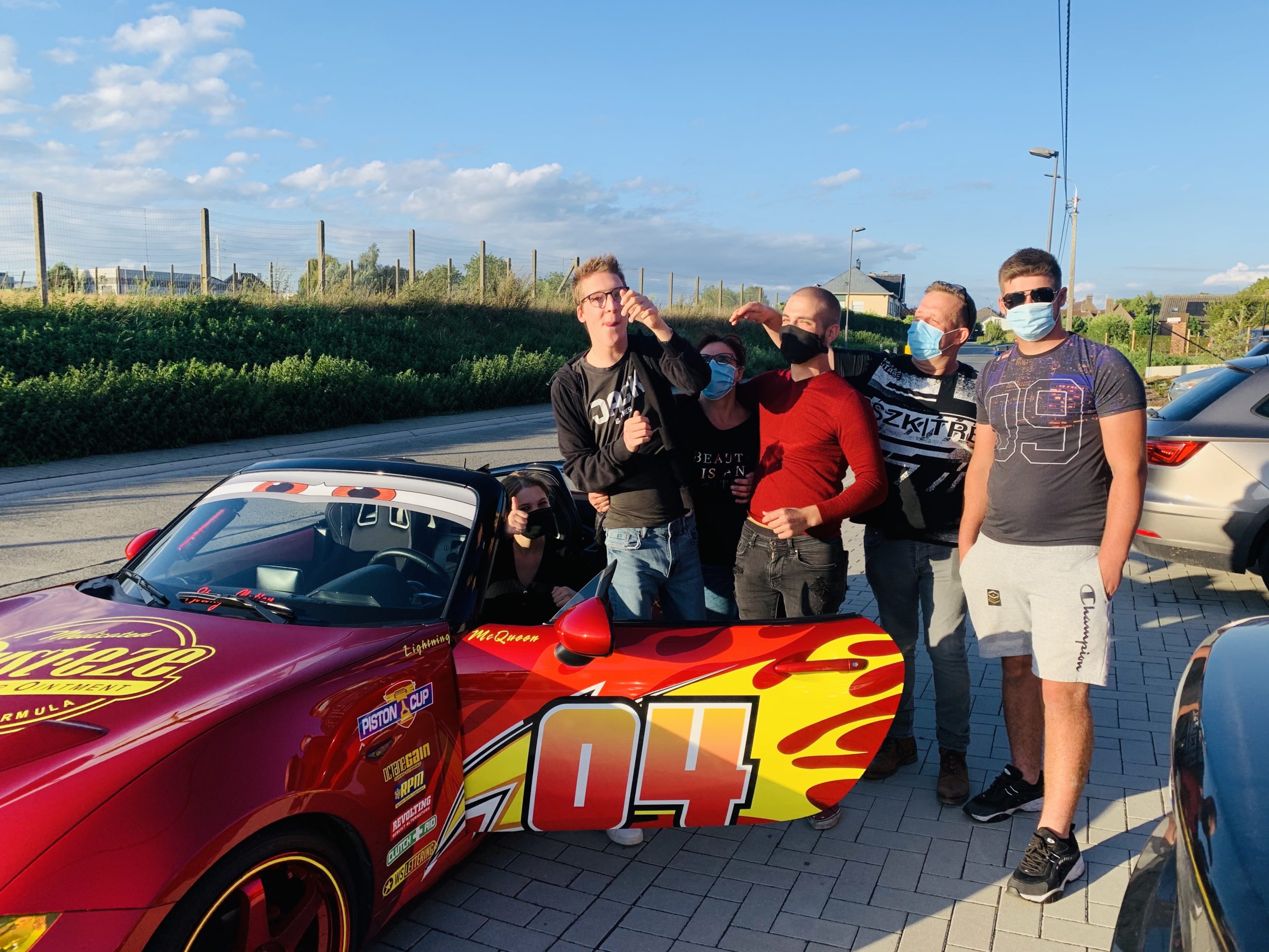 Indy maakte een ritje in ‘Bliksem McQueen’