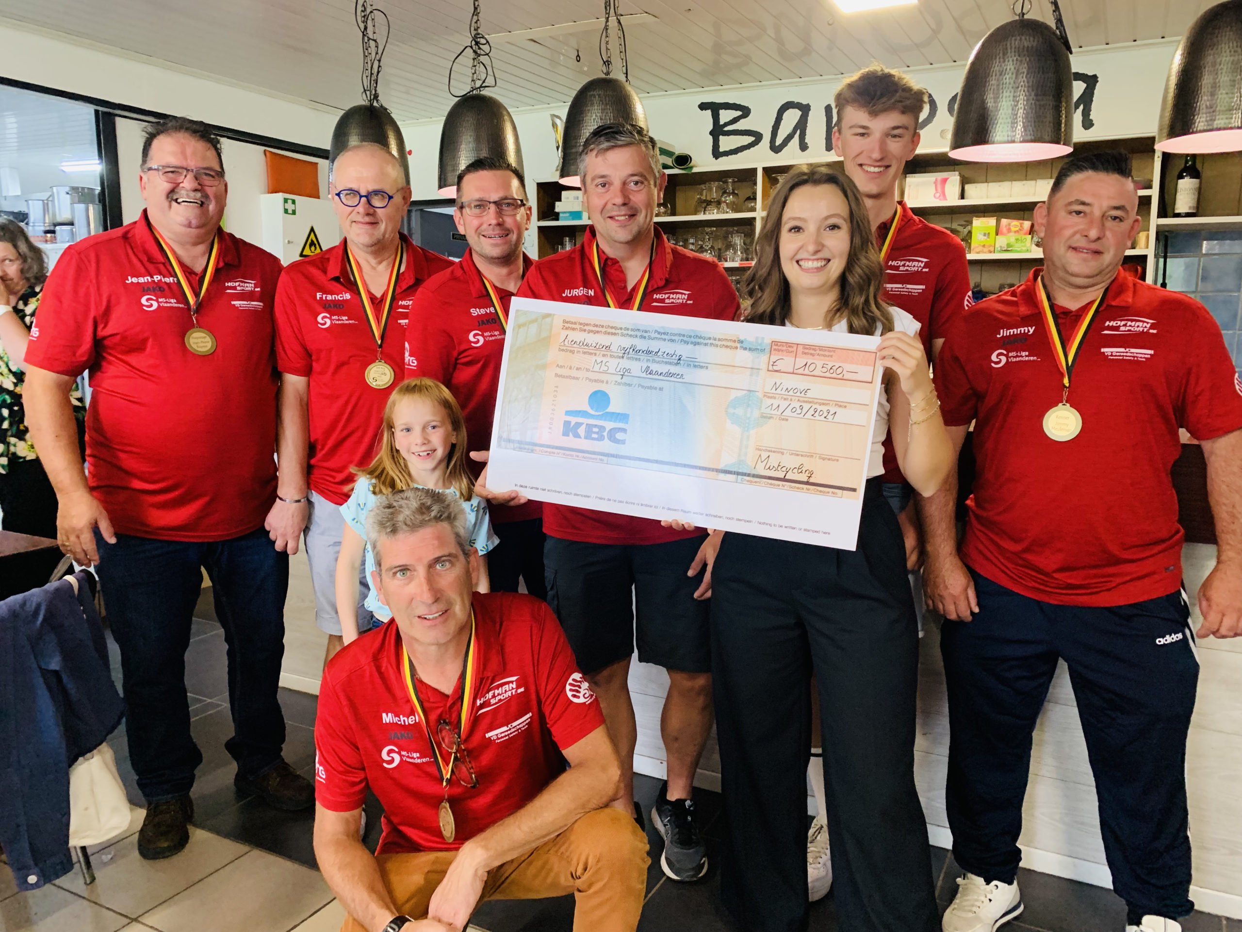 Driedaagse sponsortocht leverde € 10.560 op voor MS-Liga