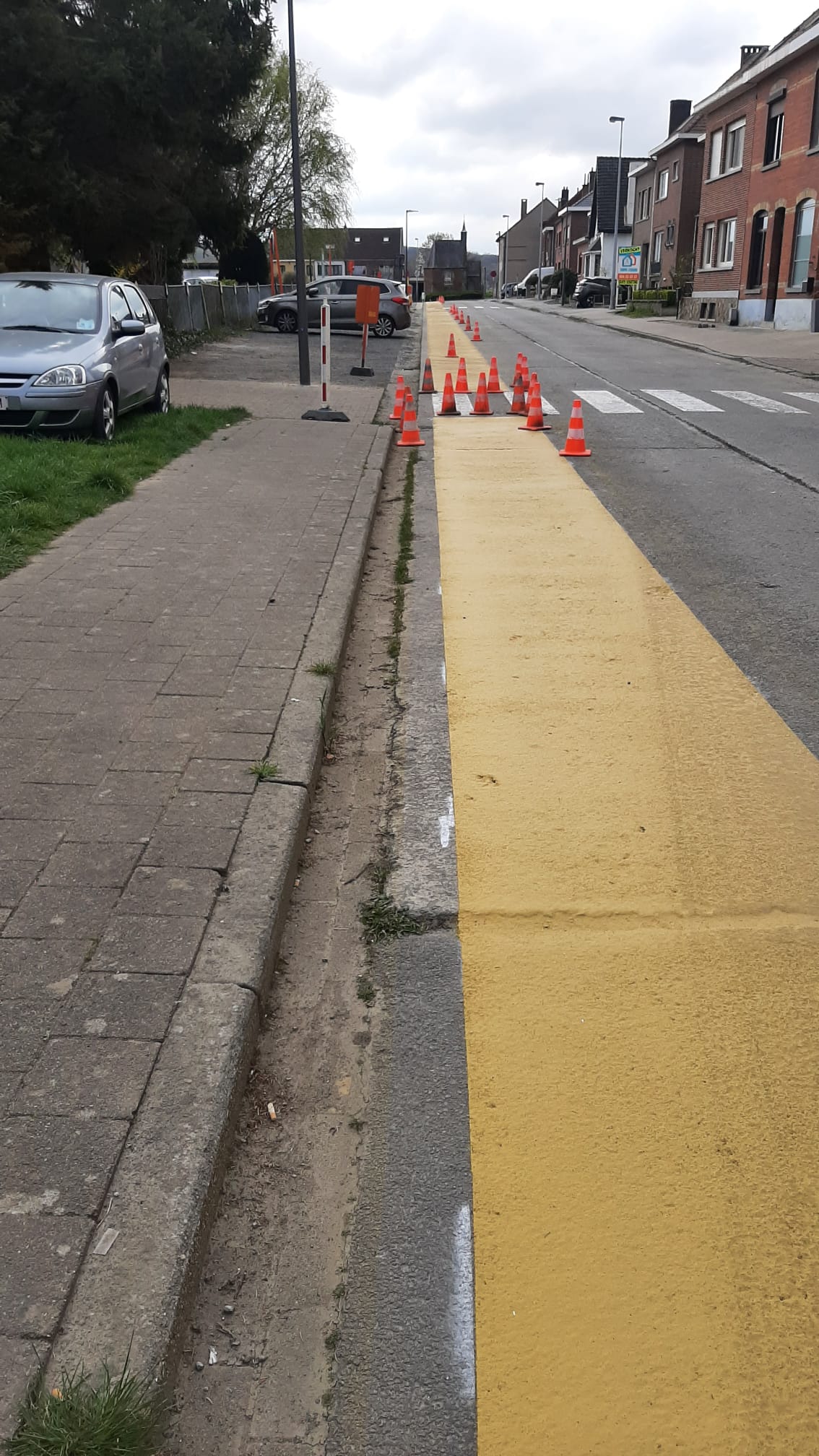 Ook fietssuggestiestroken in Pollare en Meerbeke