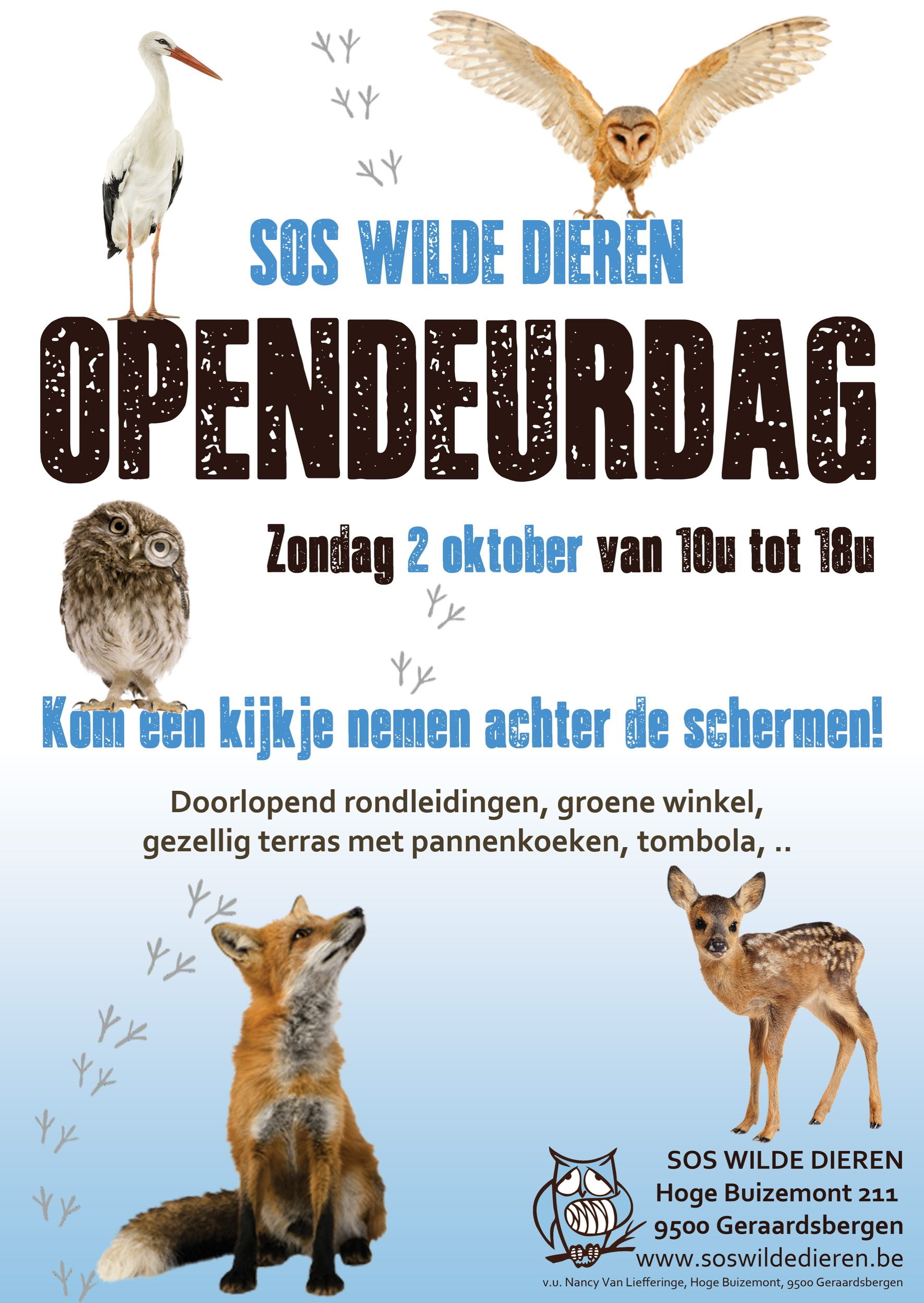 SOS Wilde Dieren zet de deuren open voor het publiek