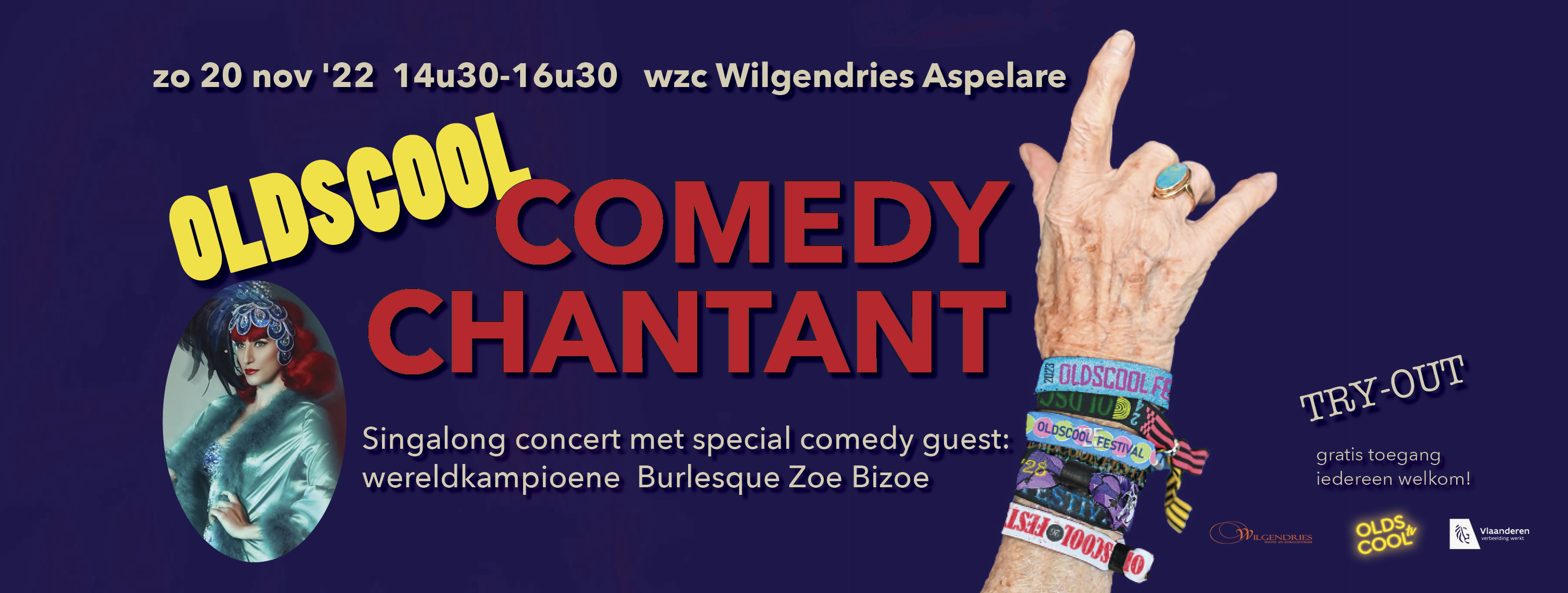 ‘Comedy Chantant’ in wzc Wilgendries