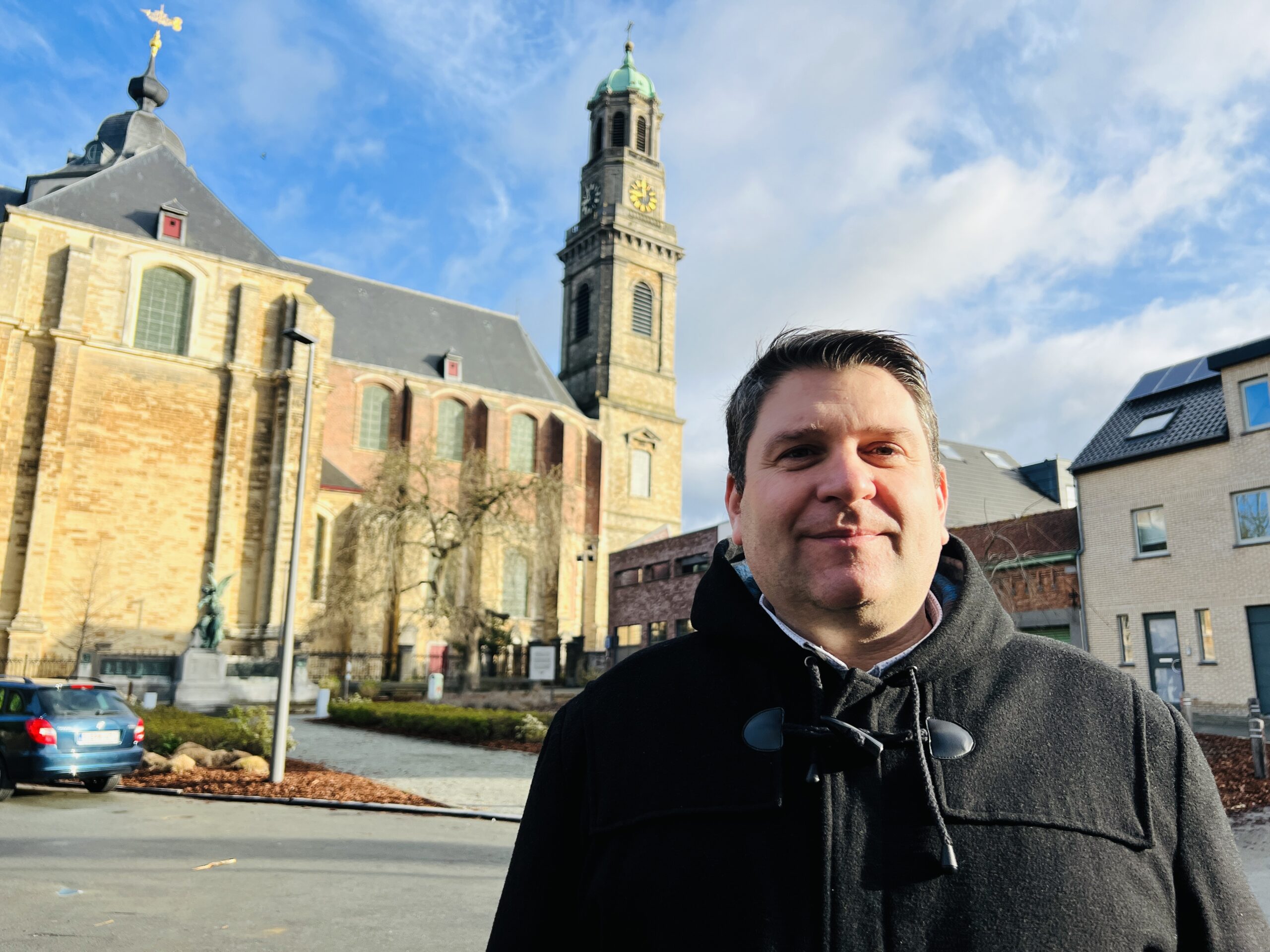 Er is werk aan de toren van de Abdijkerk