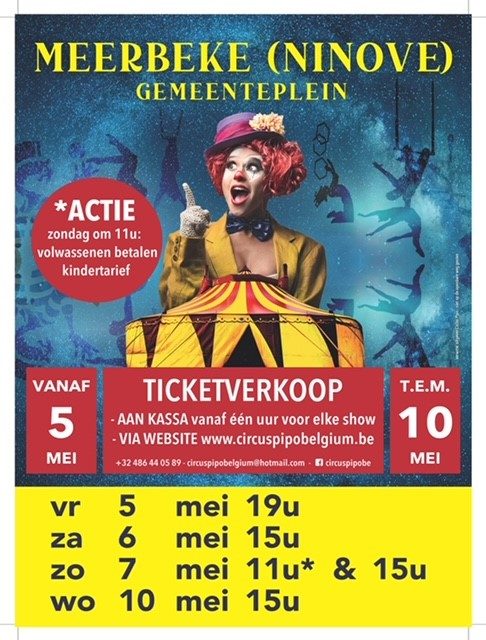 Circus Pipo binnenkort op gemeenteplein