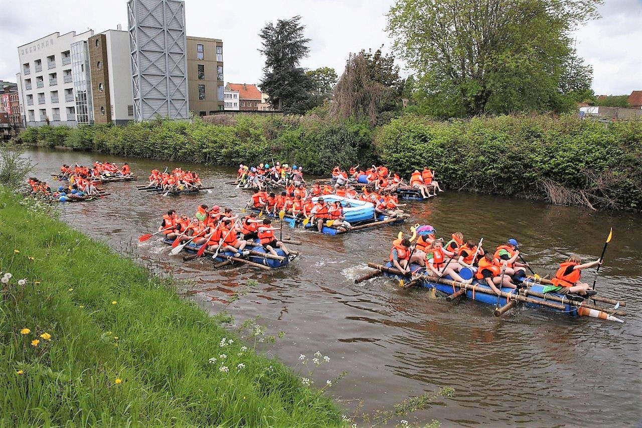 Vlotweg stroomafwaarts op de Dender