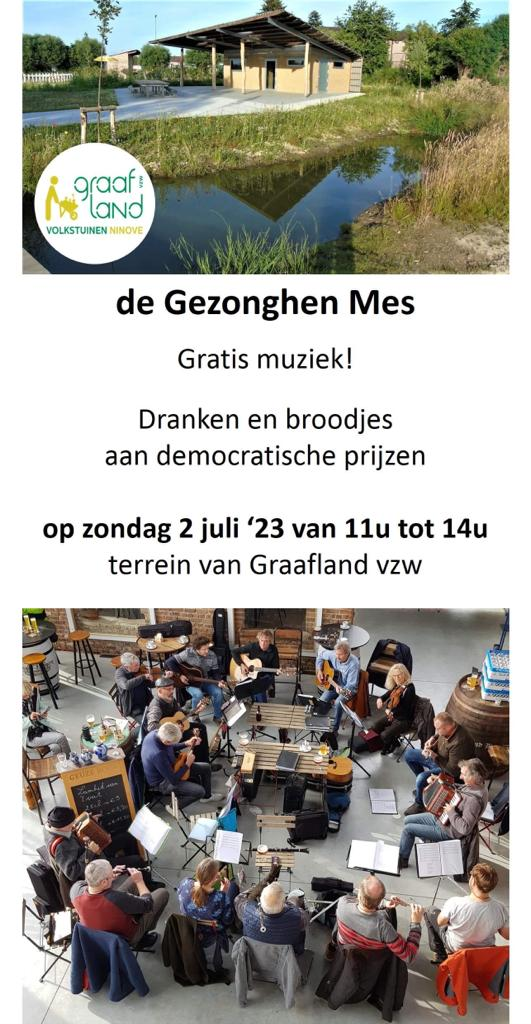 De Gezonghen Mes zingt en speelt in Graafland