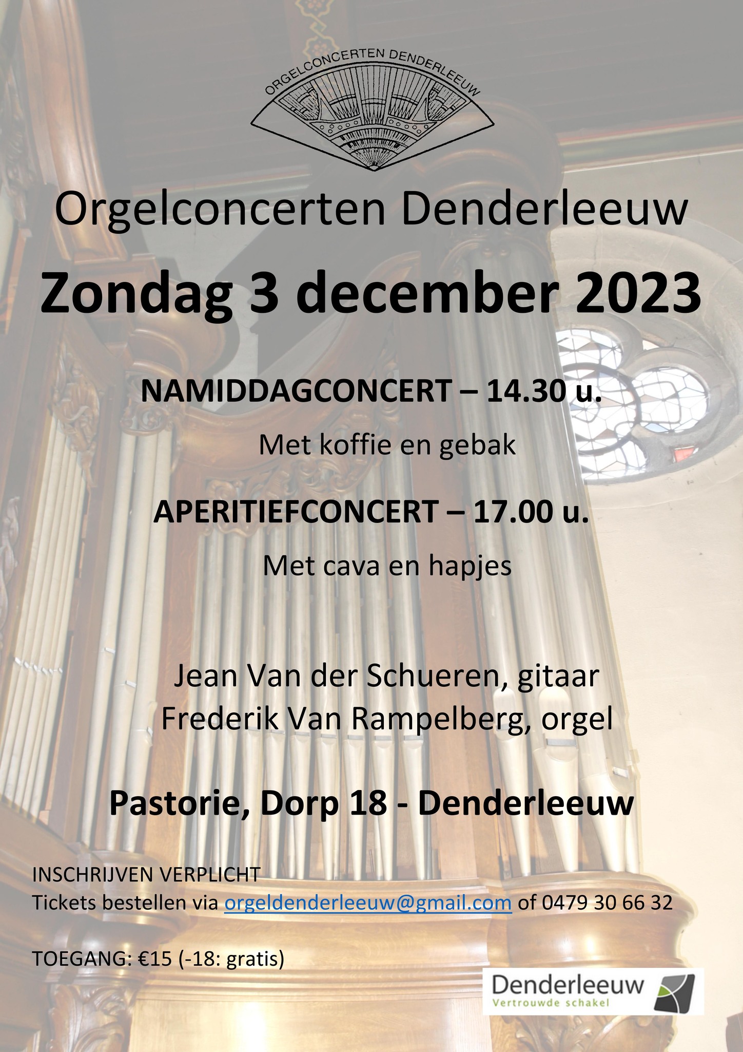 Namiddag- en aperitiefconcert in historische pastorie