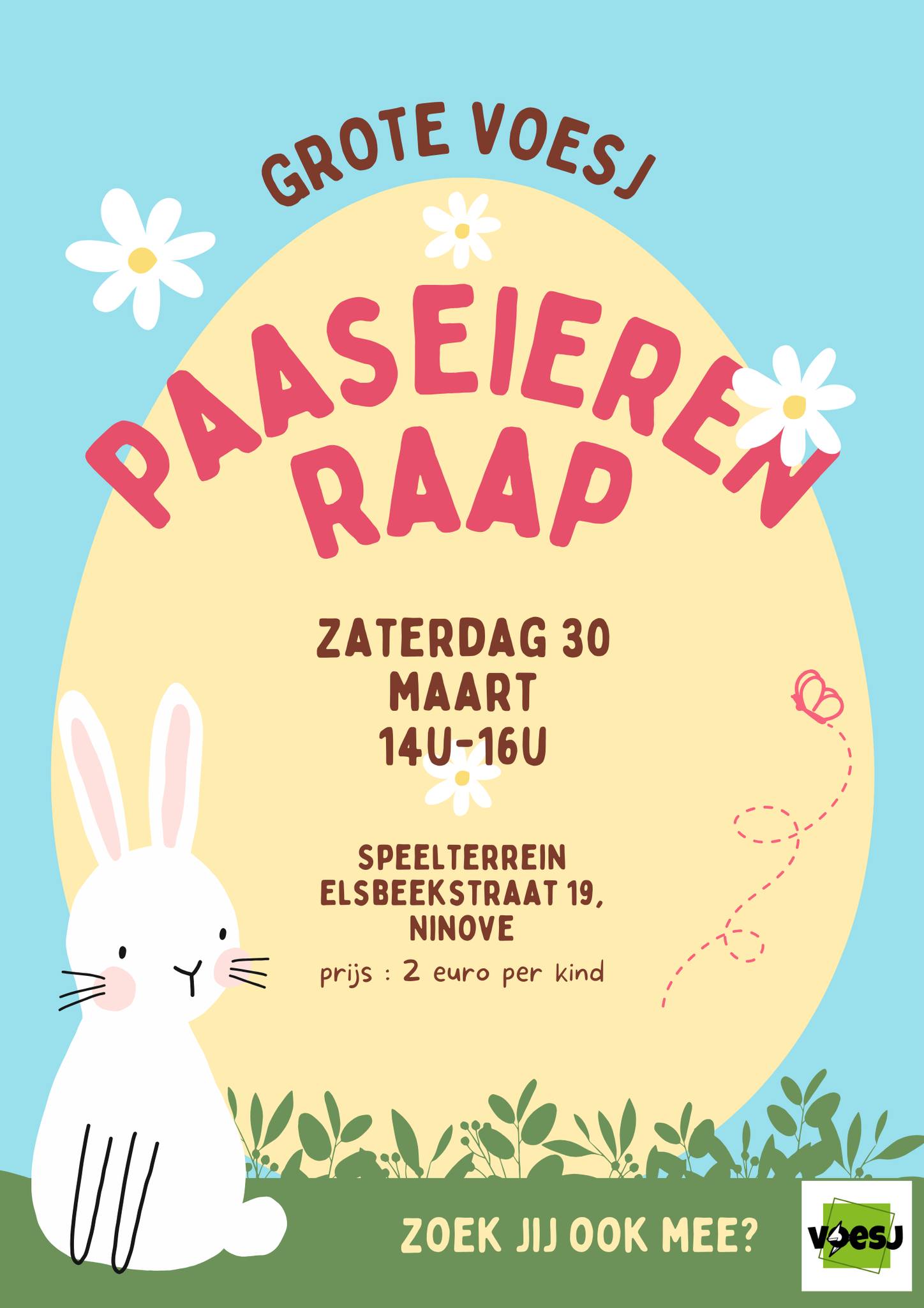 Paaseieren rapen met VOESJ