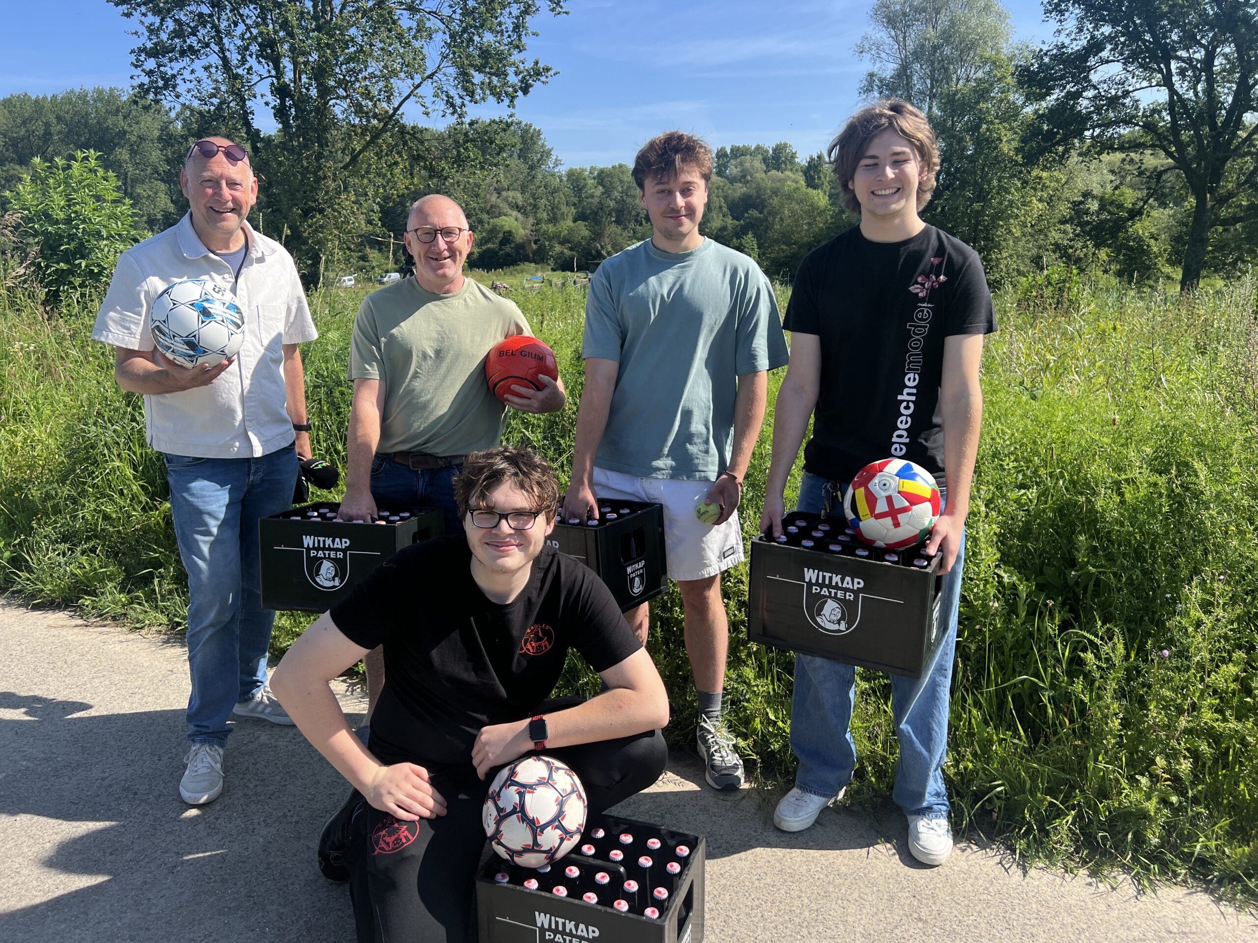 Okegemse Witkapkoers met zicht op de vijvers