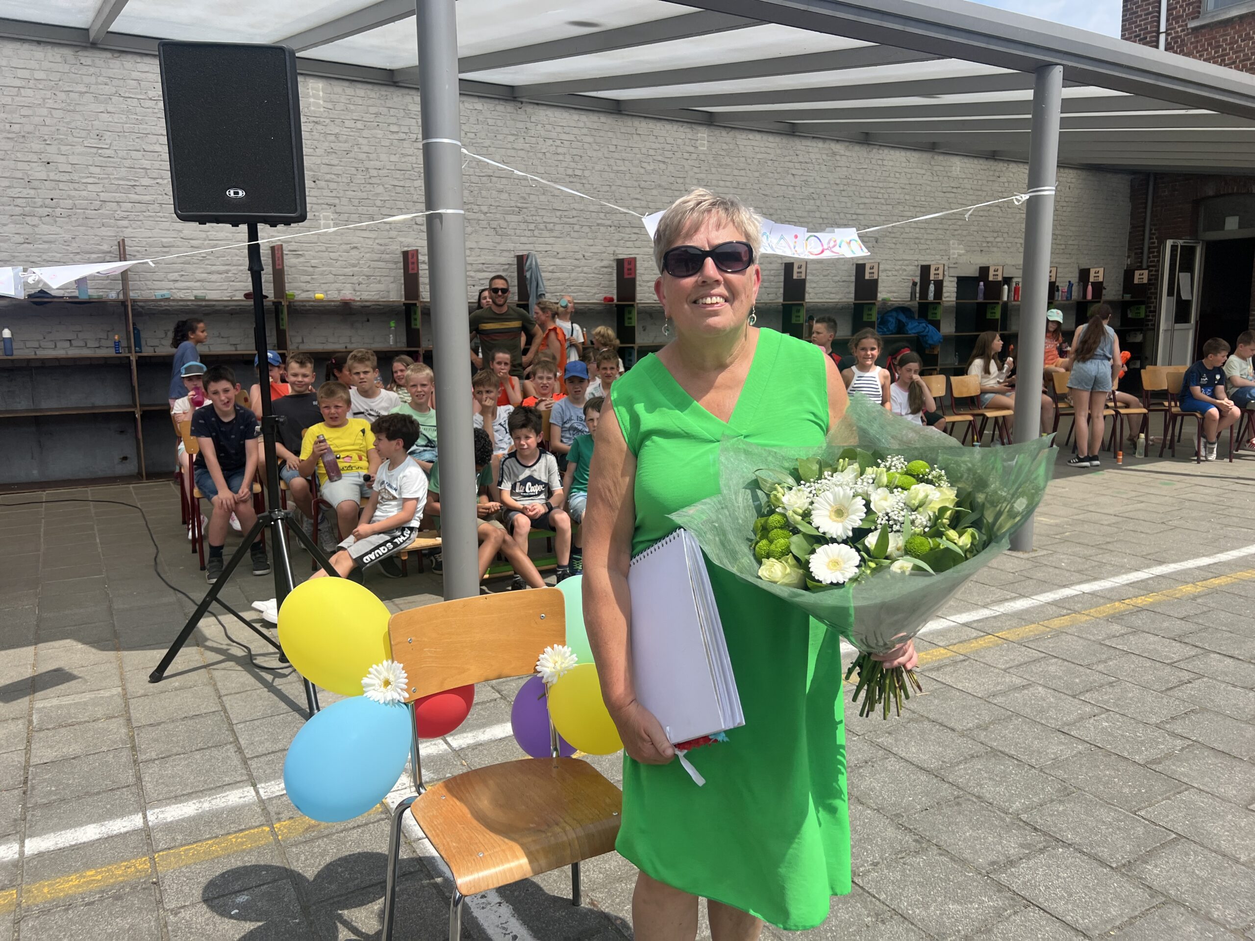 Carine neemt afscheid van haar basisschool Hartencollege