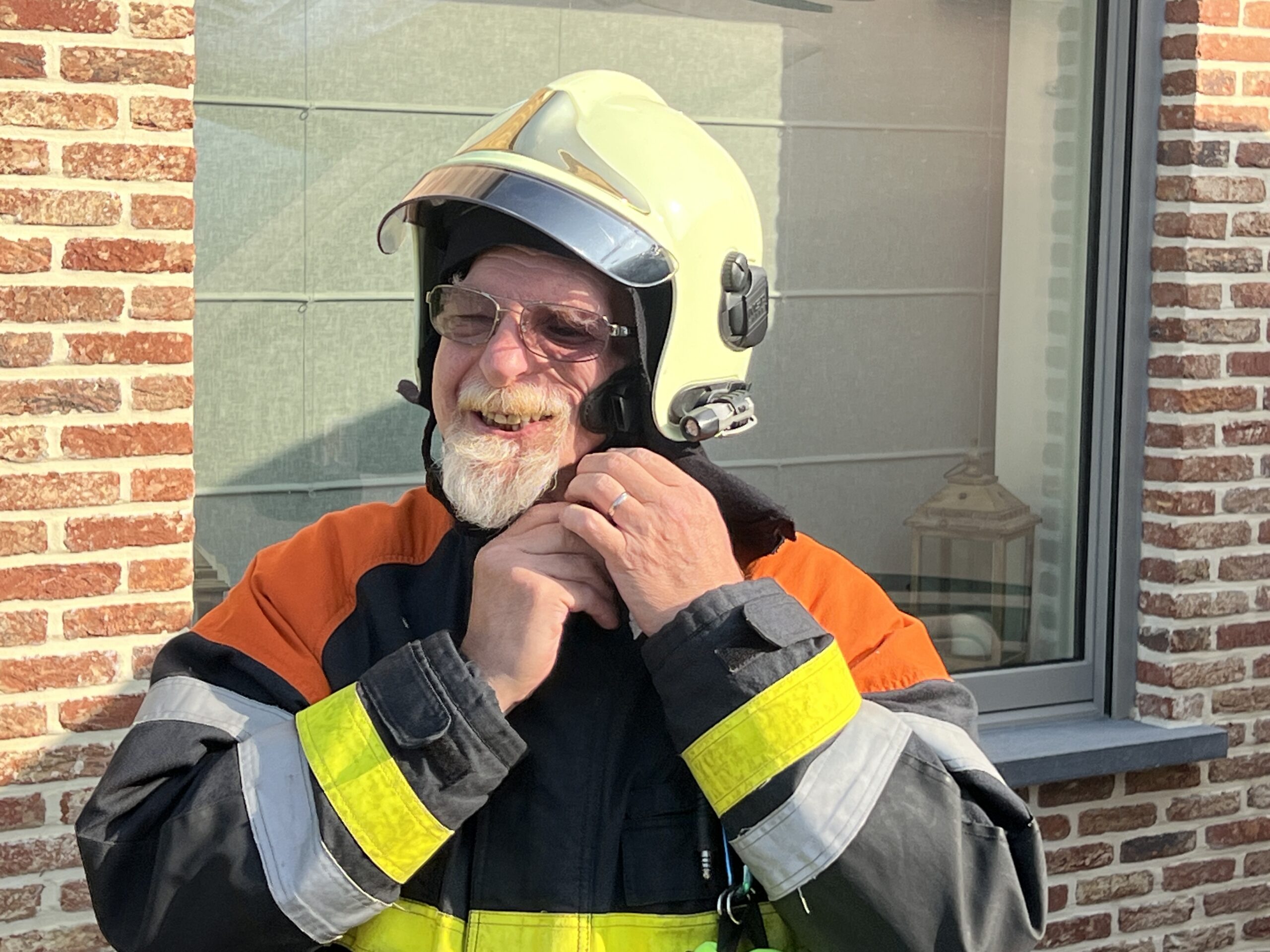 Eerste sergeant Ludo Favyts bluste laatste brandje