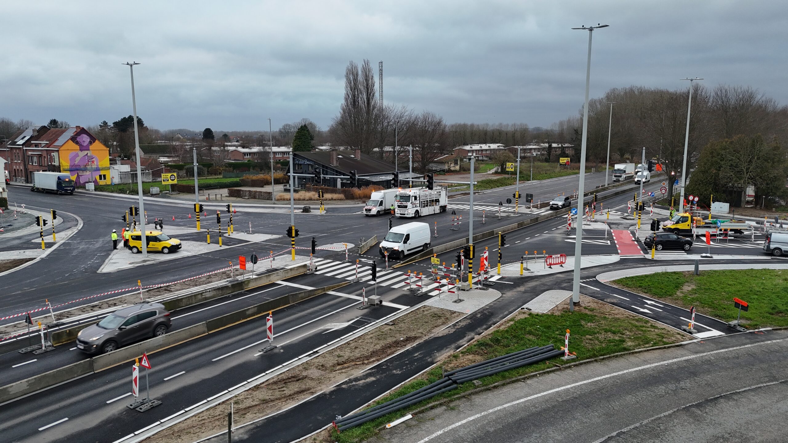 Vernieuwd kruispunt Den Doorn vrijdag 13 december open