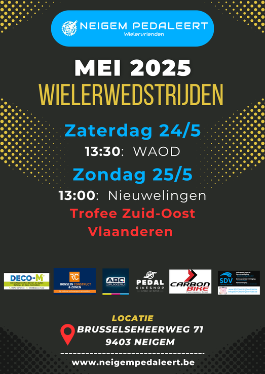 Neigem Pedaleert over nieuw parcours