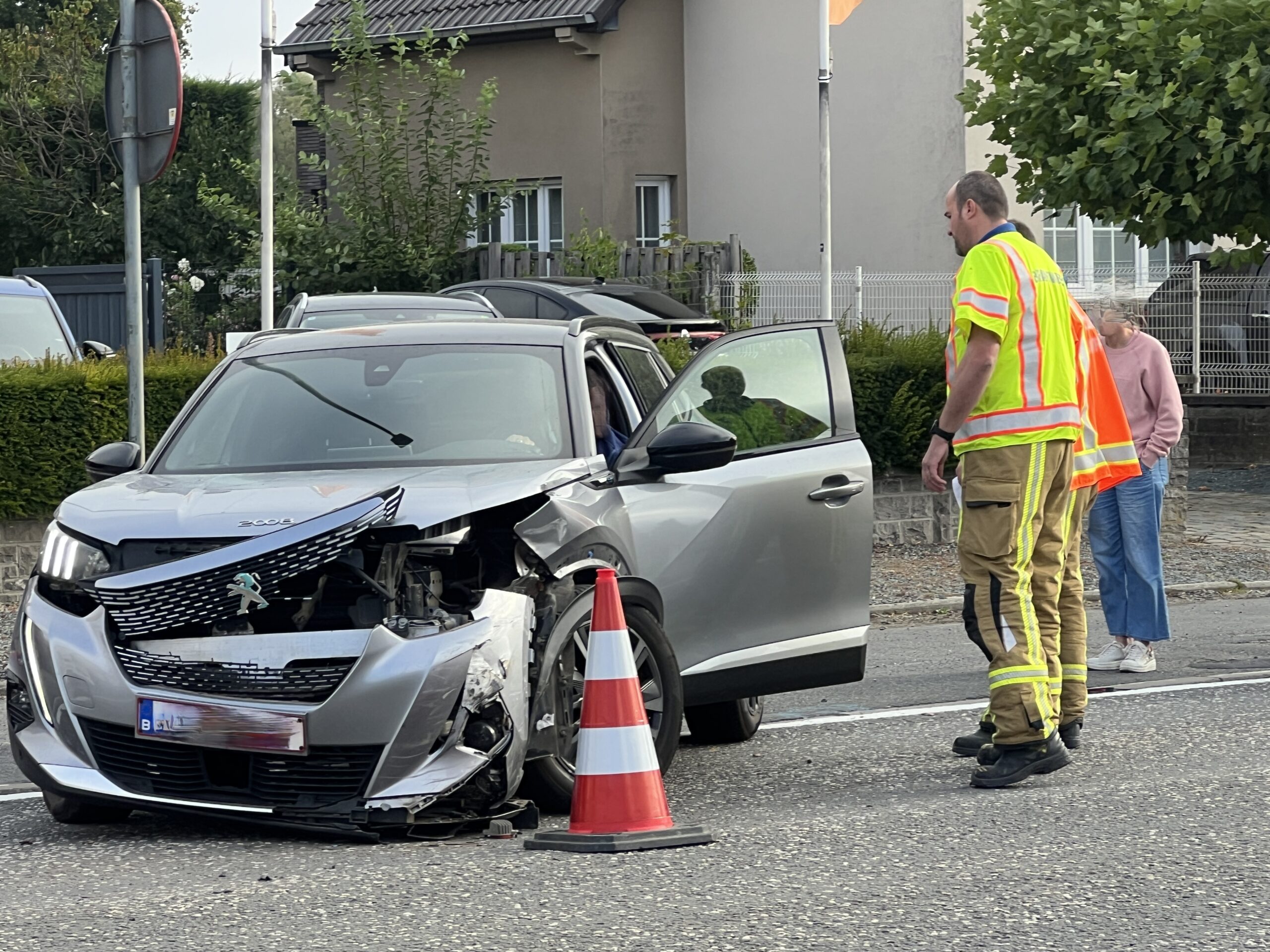 Aanrijding op Brusselsesteenweg