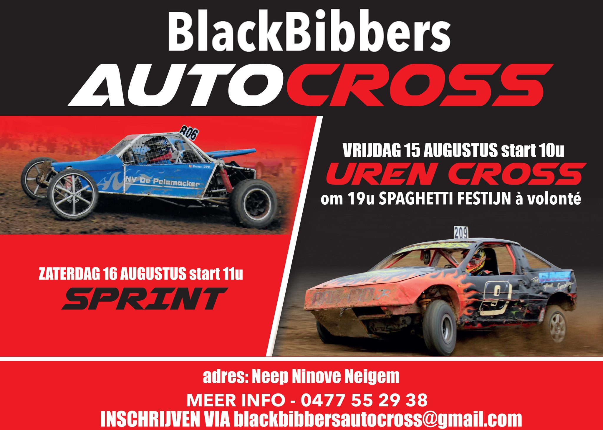 Blackbibbers crossen aan de Neep