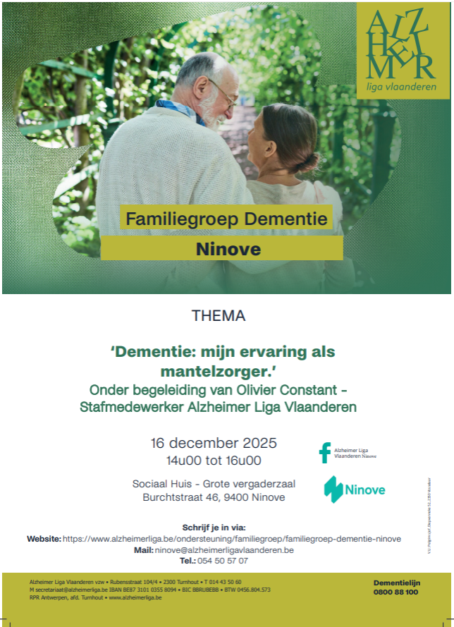 Dementie: mijn ervaring als mantelzorger