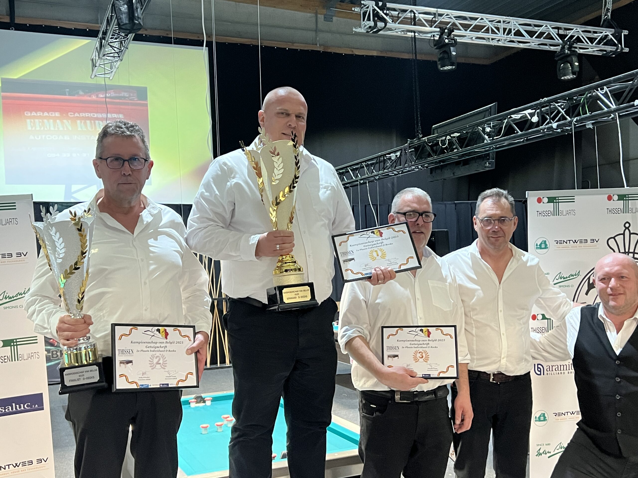 Chris Coppens is Belgisch kampioen golfbiljart