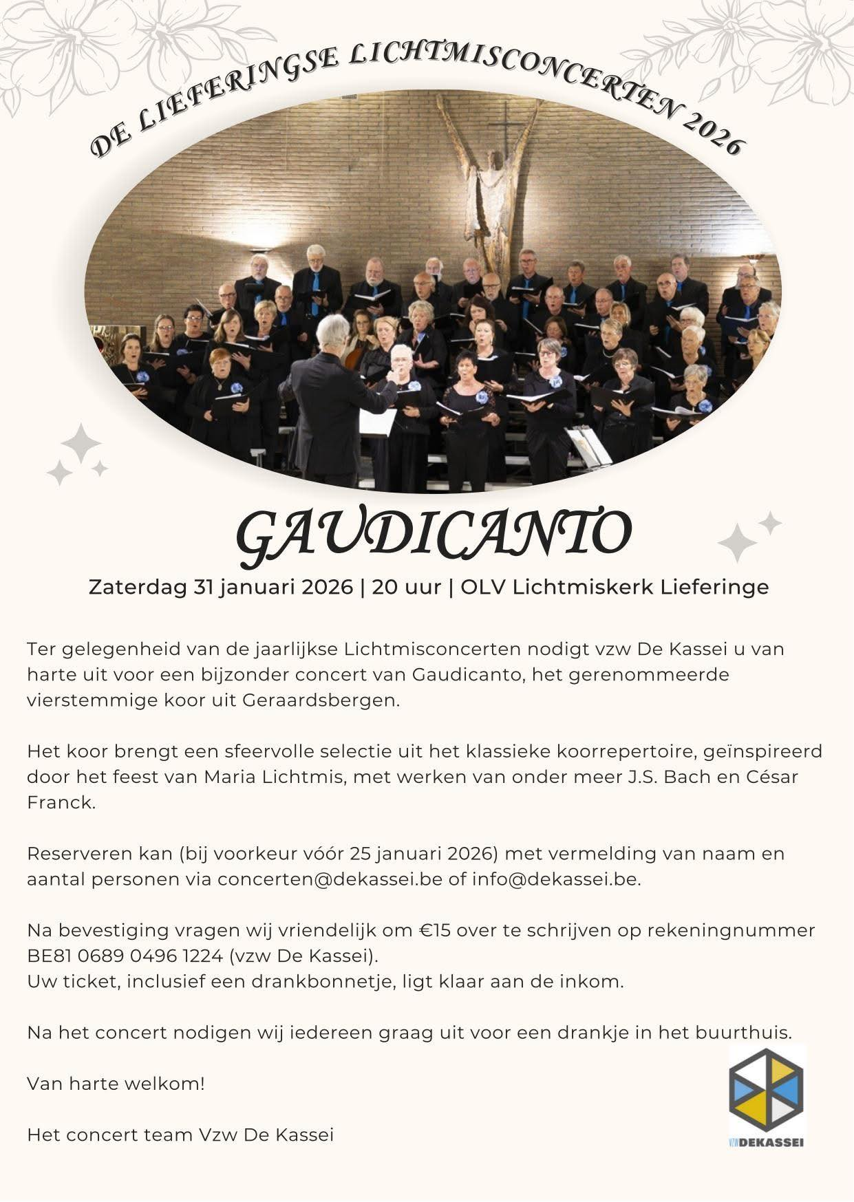 Gaudicanto zingt Lichtmisconcert