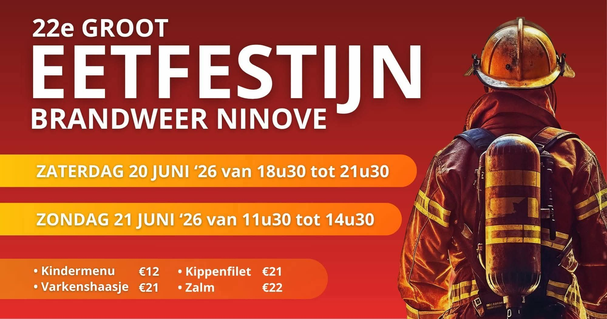 22ste eetfestijn Ninoofse brandweer