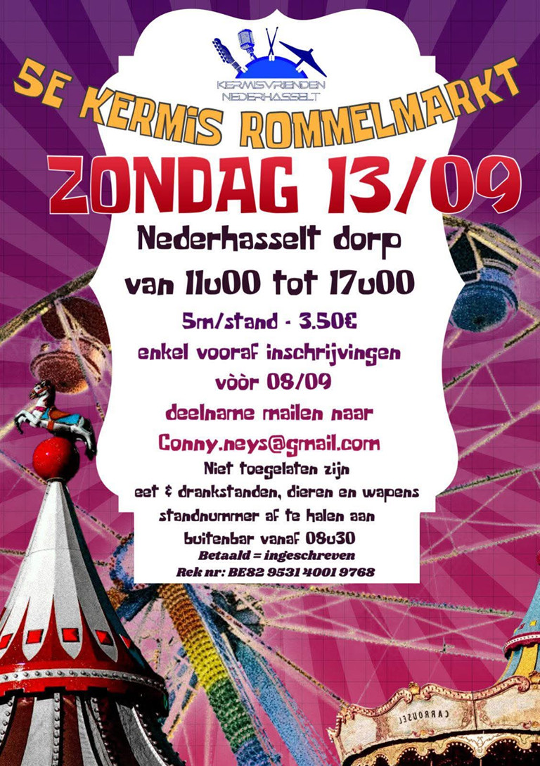 5de kermis rommelmarkt
