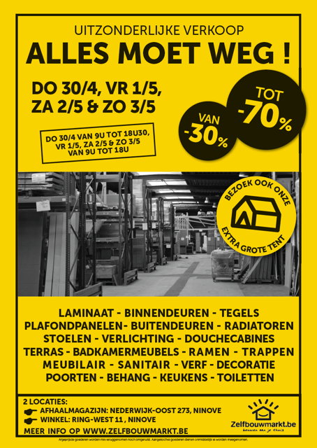 Stockverkoop Zelfbouwmarkt