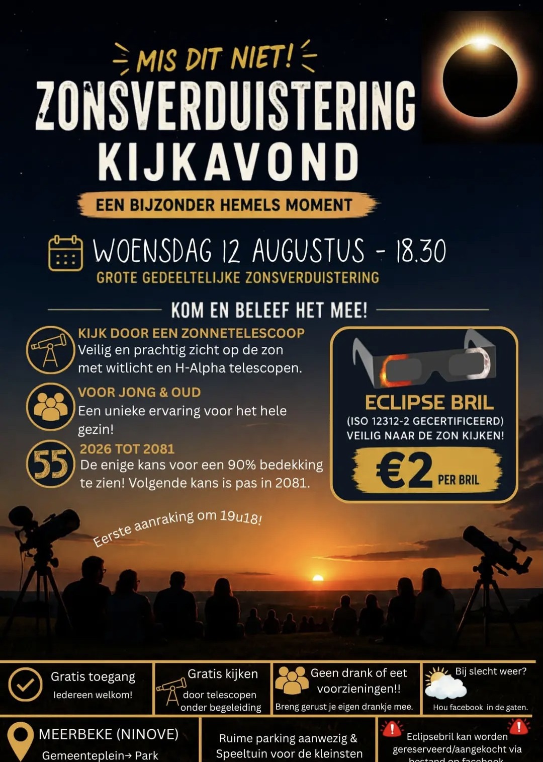 Zonsverduistering kijkavond