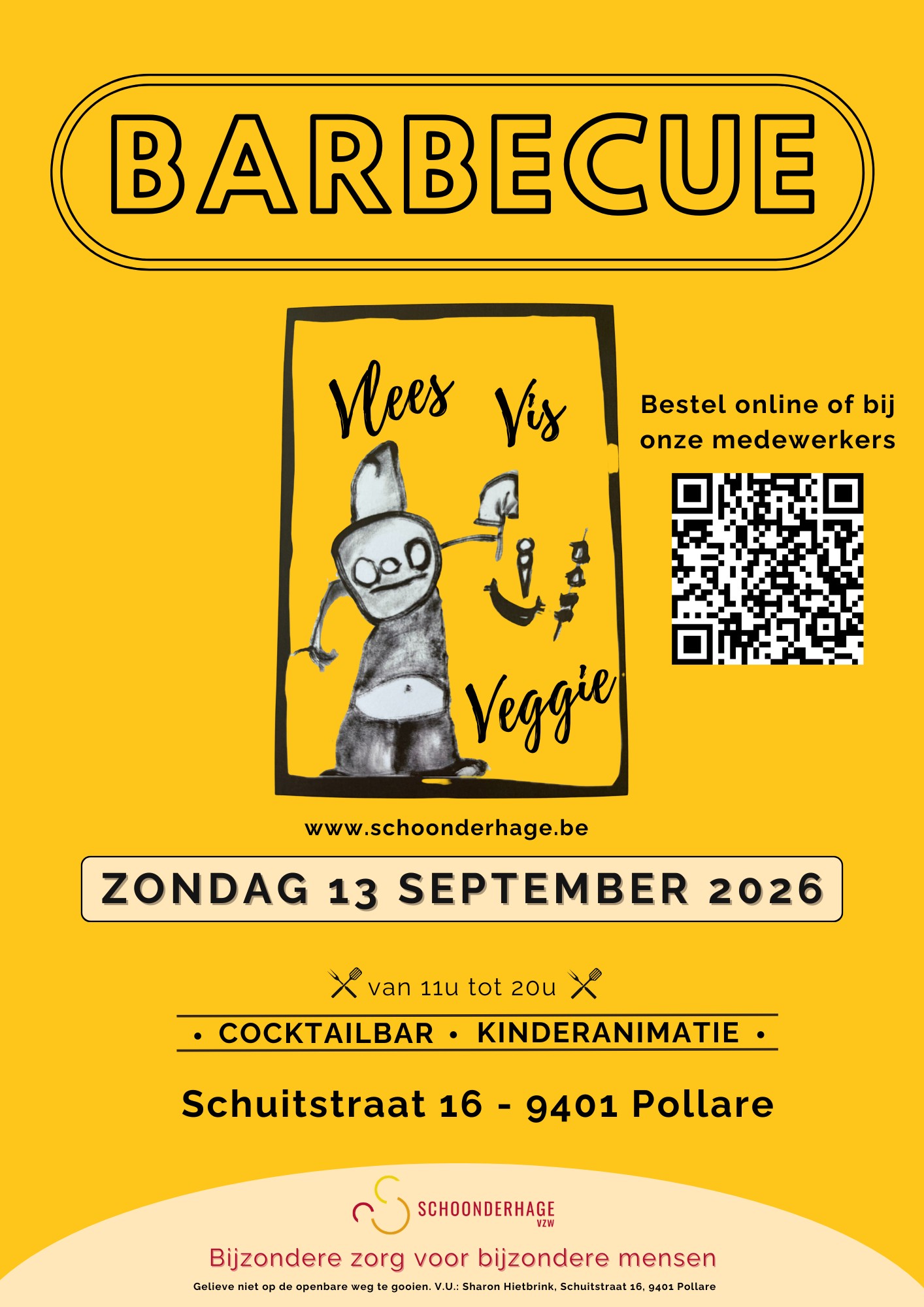 Barbecue ten voordele van bewoners Schoonderhage